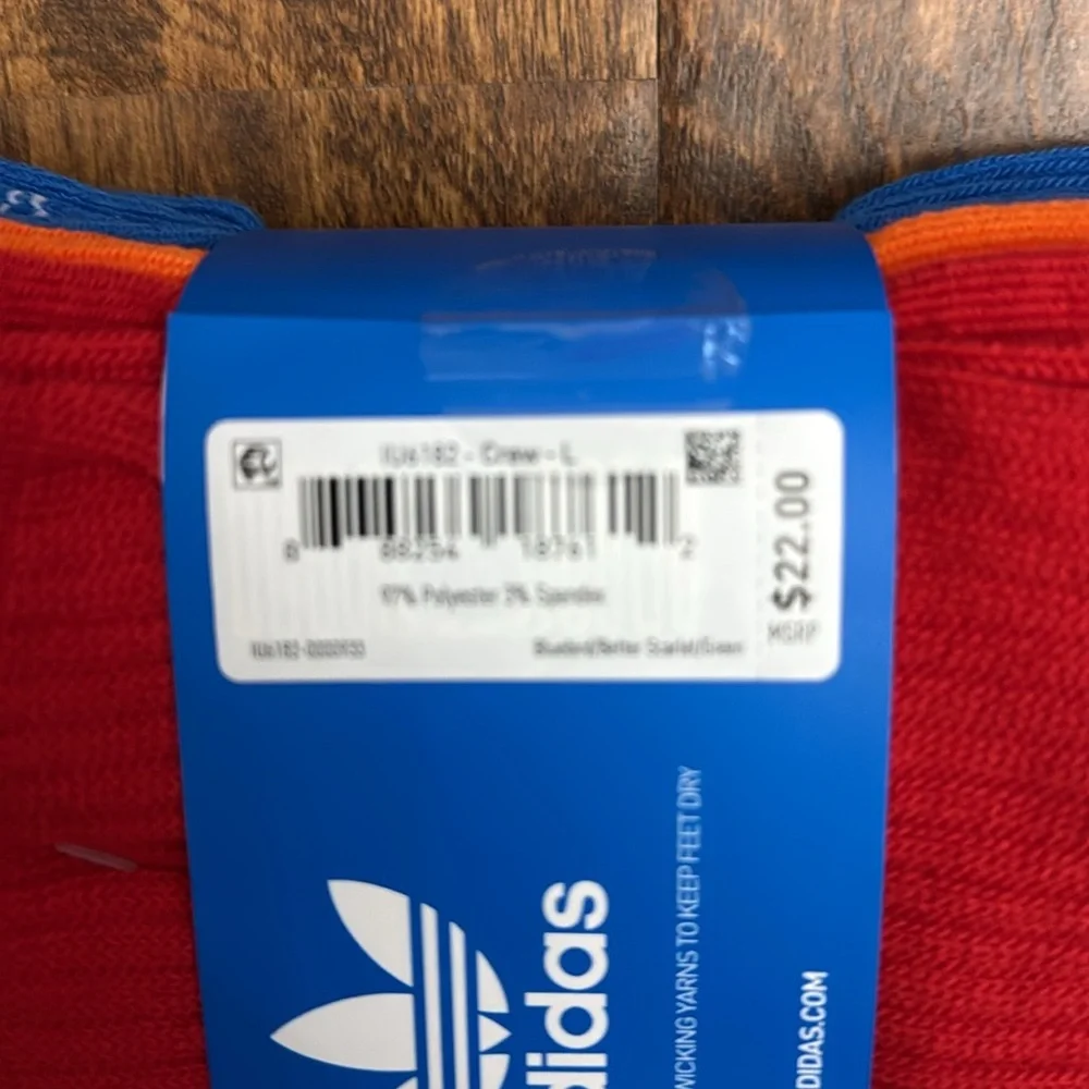 Adidas Originals Crew Multi Sport Socks 6 Pack Size L